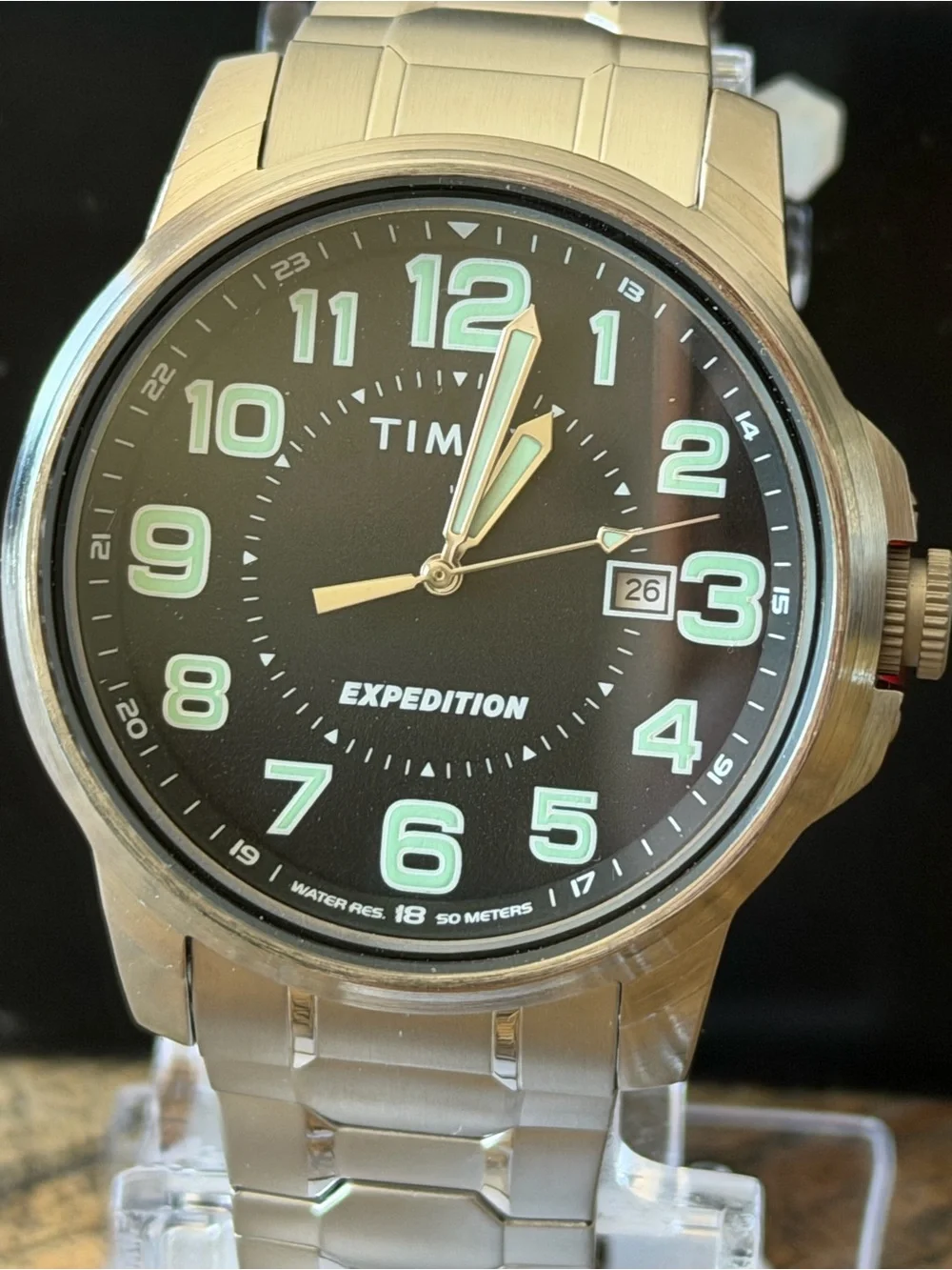NIB Timex Expedition Mens Expansion Band Watch - New, Box/Papers